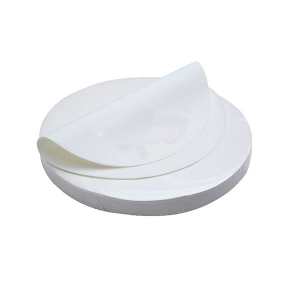 Milisten Baking Paper 100Pcs White Parchment Sheets for Round Cake Pans Easy Cleanup