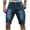 Blue, variant on WREESH Men's Slim Denim Shorts Stretchy Jeans Shorts Chino Short Pants Summer Casual Short Jeans Black