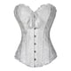 thumbnail image 2 of Corsé con ribete de encaje floral Sunnimix Top Gothic Blanco XL, 2 of 7