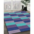 thumbnail image 2 of Ahgly Company Indoor Rectangle Patterned Denim Blue Novelty Area Rugs, 5' x 8', 2 of 6