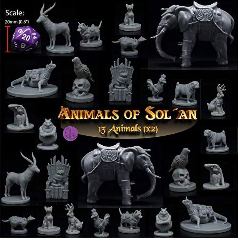 1 set / 28pcs Mini Figurines d'animaux de la ferme amusante