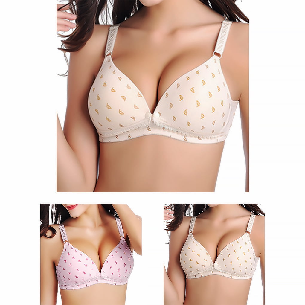 Maternity Button Bra Front open Cup For Women with Floral & Random Design  Baby breastfeeding Bra For Girls