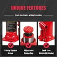 thumbnail image 2 of Big Red 6 Ton Hydraulic Welded Bottle Jack for Car (12,000 lb) Capacity, Red, W906R, 2 of 5