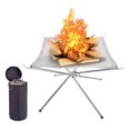 thumbnail image 3 of Foldable Portable BBQ Holder Rack Outdoor Fire Pit Camping, 10*10*25cm, 3 of 6
