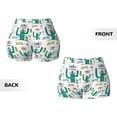 thumbnail image 5 of Picia Hello Summer Printed Workout Shorts for Women Seamless Scrunch Butt Lifting High Waisted Yoga Gym Booty Running Moisture-wicking Short Pants-, 5 of 9