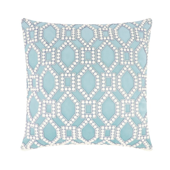 Pearl Lattice Pillow - 20x20 - Aqua