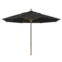 Fiberbuilt Home 7.5 ft. Oct Market 8 Rib Push Up Champagne Bronze with Black Marine Grade Canopy