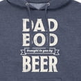 thumbnail image 3 of Instant Message - Dad Bod By Beer  - Men's Pullover Hooded Fleece Sweatshirt, 3 of 7