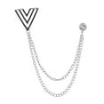 thumbnail image 4 of Men's Brooch Suit Pin with Chains Lapel Pin Badge for Tie Shirts Career Suit, 4 of 8