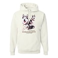 thumbnail image 2 of Wild Bobby, If It's Not an Alaskan Malamute It's Just a Dog Gift, Unisex Graphic Hoodie Sweatshirt, White, Small, 2 of 4
