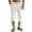 White, variant on hotojiny Men's Capri Pants Casual Lightweight Golf 3/4 Work Pants Summer Athletic Beach Yoga Cropped Trousers with Pockets