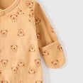 thumbnail image 6 of CAUYDY Baby Boys Clothing Preemie Romper 3-6M 9-12M 18-24M Newborn Long Sleeved Sleepers Fall Winter Infant Boy Soft Pajamas Toddler Bodysuit Brown for Sizes 1-3 Months, 6 of 6