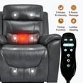 thumbnail image 3 of Sesslife Power Lift Recliner Chair, Electric Recliner Chair with Heat and Massage for Elderly, Single Sofa Recliner with Cup Holders and Side Pockets, Ergonomic Lounge Recliner Chair, Dark Gray, 3 of 7