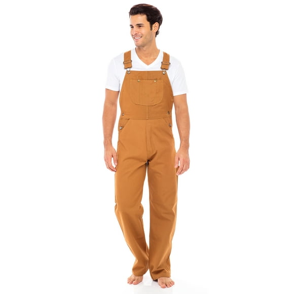 Salopette à Bavette pour Hommes en Canevas de Charpentier, Robuste, Non Doublée