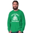 thumbnail image 5 of Funny Father Original Dad Bod Buddha Men's Long Sleeve Tee T Shirt Brisco Brands S, 5 of 6