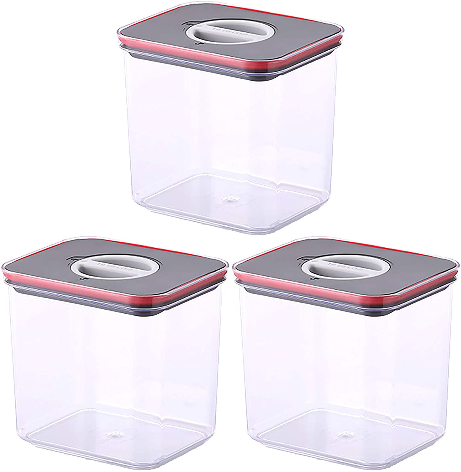 NEOFLAM Airtight Smart Seal Food Storage Container (Set of 3, Rectangle