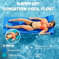 thumbnail image 2 of TRC Recreation Sunsation 1.75" Foam Pool Float Lounger w/ Headrest, 2 Pack, Blue/Teal, 2 of 11