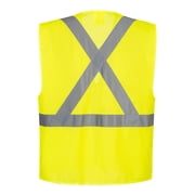 Portwest Atlanta Mesh Safety Vest, XL, Yellow
