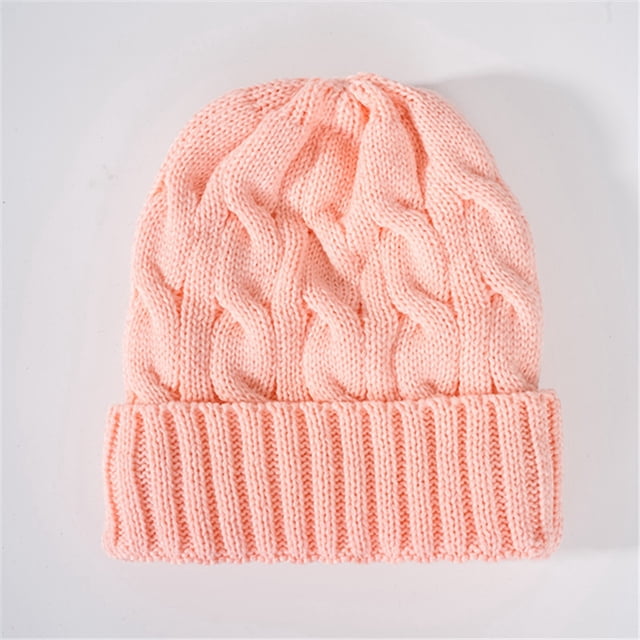 TINZ Cozy Solid Color Thick Warm Knitted Hat For Fall And Winter Hat Coonskin Hat Trapper Hat Boy