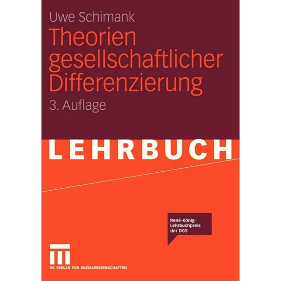 Theorien Gesellschaftlicher Differenzierung, (Paperback)