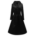 thumbnail image 5 of CAIXIA Women's Vintage Tea Dress Fall Fit and Flare 3/4 Sleeve Elegant Cocktail Party Formal Church Dresses 2026,Black, 5 of 6