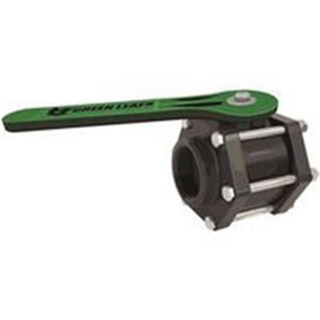 Green Leaf V200FP Polypropylene Bolted Ball Valve, Full Port, 2" NPT Female