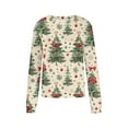 thumbnail image 5 of Neewe Christmas Sweatshirt for Women Crewneck Christmas Tree Long Sleeve Shirt Xmas Holiday Party Pullover Sweater Tops S-5XL, 5 of 6