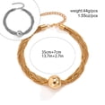 thumbnail image 3 of Sonducket Collar de mujer, Collar de cadena retorcida, Gargantilla Retro de compromiso de aniversario de fiesta en capas, joyería de moda para Ropa, zapatos y accesorios Miscelánea Gold, 3 of 6