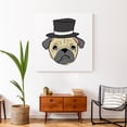 thumbnail image 4 of Creative Products Pug With Top Hat 36 x 36 Canvas Wall Art, 4 of 5