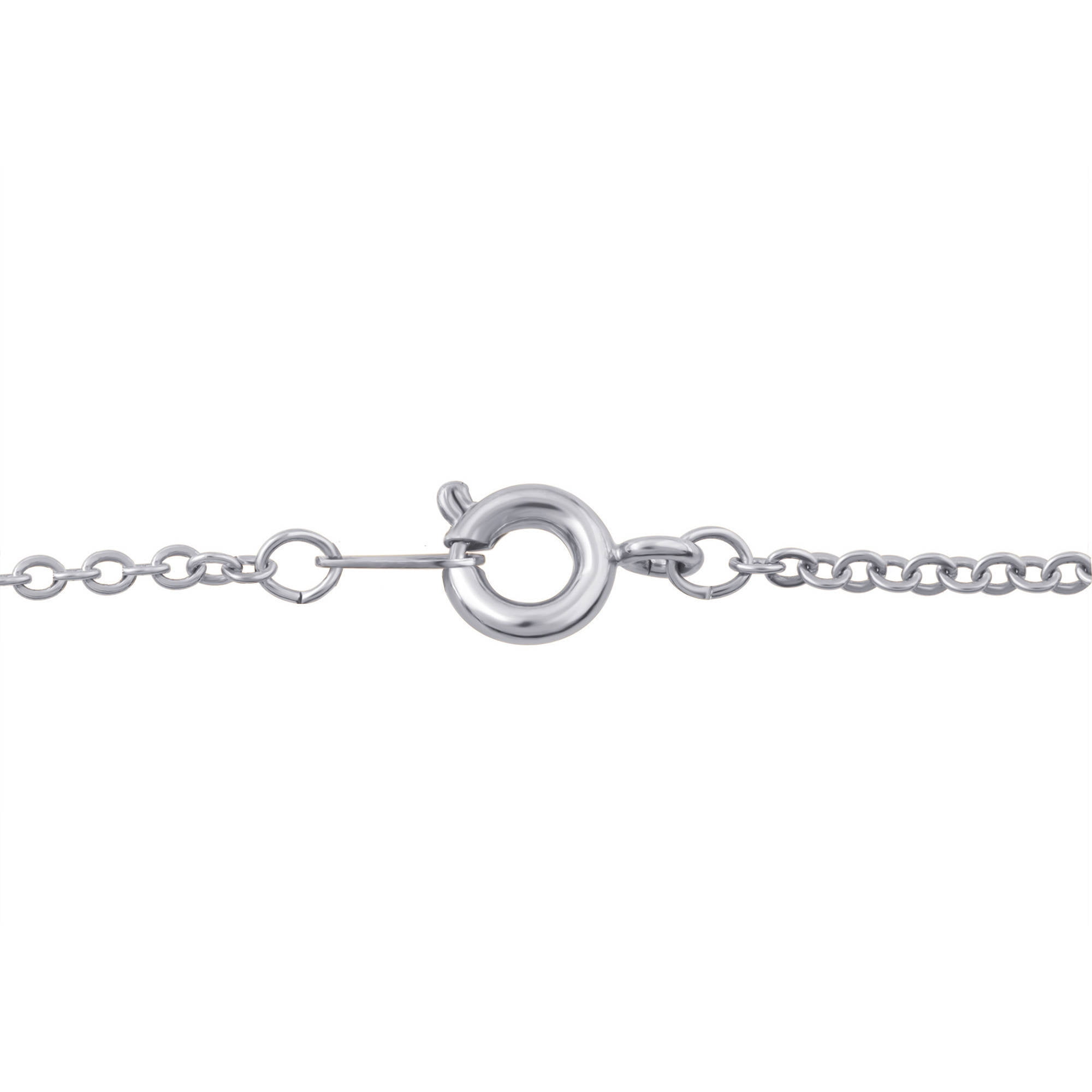 Diamond Accent Sterling Silver "P" Initial Pendant, 18" Chain
