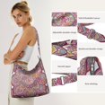 thumbnail image 5 of Tribal Boho Mandala Crossbody Bag Large Capacity Multi-Pocket Stylish Sling Purse, 5 of 5
