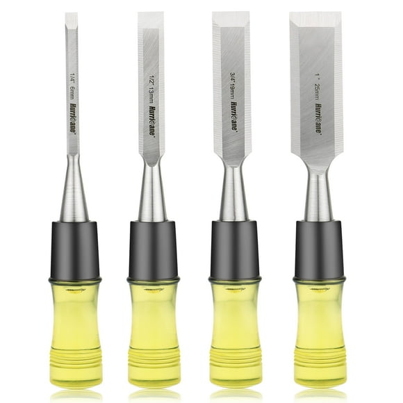 Juego de cinceles para madera HURRICANE CR-V con filo biselado de acero
