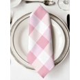 thumbnail image 2 of Cloth Napkins Set of 6 - 20x20 Inches, Pink Plaid Washable Reusable Table Napkins, Spring Farmhouse Buffalo Checkered Soft & Absortbent Dining Napkin for Party Wedding Hotel Restaurant, 2 of 8