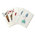 thumbnail image 1 of Chaparral Yucca, Hesperoyucca Whipplei, Watercolor Succulents, Lantern Press, Premium Playing Cards, 52 Card Deck with Jokers, USA Made, 1 of 5