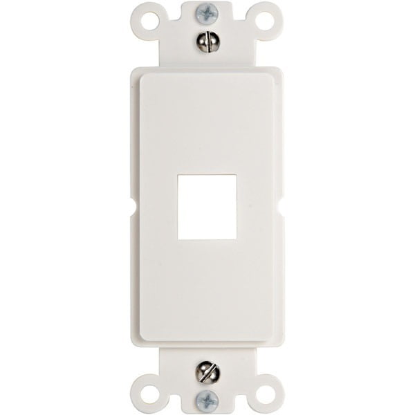 Cablewhole Decora Wall Plate Insert White 1 Keystone Jack Single Gang Com - Decora Wall Plate Insert Cablewhole Decora Wall Plate Insert White 1 Keystone Jack Single Gang Com - Decora Wall Plate Insert