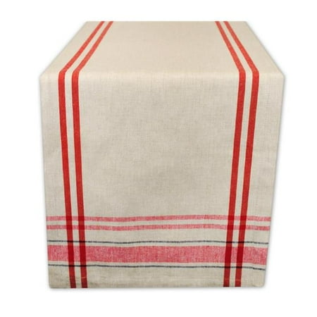 

French Stripe Red Table Runner 14X108 inch