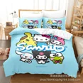 thumbnail image 1 of Sanrio Digital Printing HelloKitt Pudding Dog Cartoon Style Quilt Cover Bedding Three-piece Set Two-dimensional Home Furnishing WT, 1 of 5