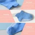 thumbnail image 4 of serony 6 Pairs Color Random Baby Cotton Socks Breathable Elastic Infant Toddler Crew Socks, Solid Color, Boy, 3-5 Years Old, 4 of 9