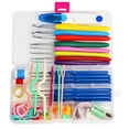 thumbnail image 2 of Opolski 57Pcs Portable Colorful Crochet Hooks Needles Set Crafts DIY Knitting Tools, 2 of 8