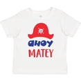 thumbnail image 3 of Inktastic Ahoy Matey, Pirate Hat, Skull and Bones, Pirates Boys or Girls Toddler T-Shirt, 3 of 5
