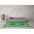 thumbnail image 3 of Ahgly Company Machine Washable Indoor Square Persian Emerald Green Traditional Area Rugs, 8' Square, 3 of 4