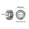 thumbnail image 2 of 5 Packs MR137ZZ Deep Groove Ball Bearings 7x13x4mm Chrome Steel Miniature Bearing Double Shielded, P6 (ABEC 3), 2 of 6