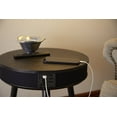 DecorTech Round End Table with Bluetooth Speaker and USB Charging Port