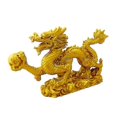 thumbnail image 5 of Estatua de dragón dorado del zodíaco chino, decoración animal para el hogar, 5 of 5