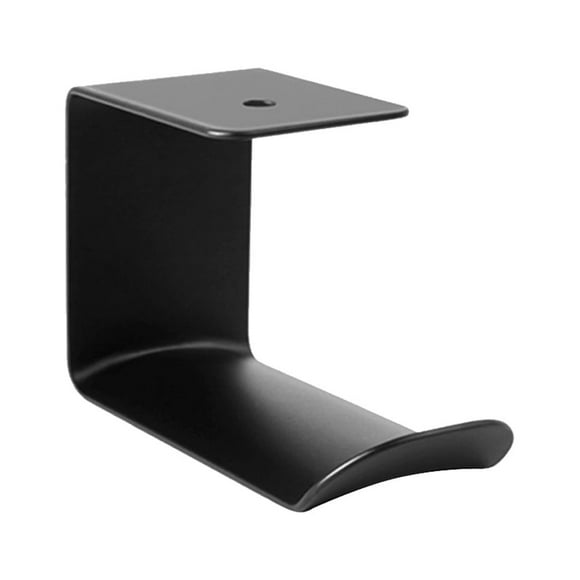 Milisten Headphone Stand Holder Universal Metal Under Desk Headset Hanger Holder Storage Rack (Black)