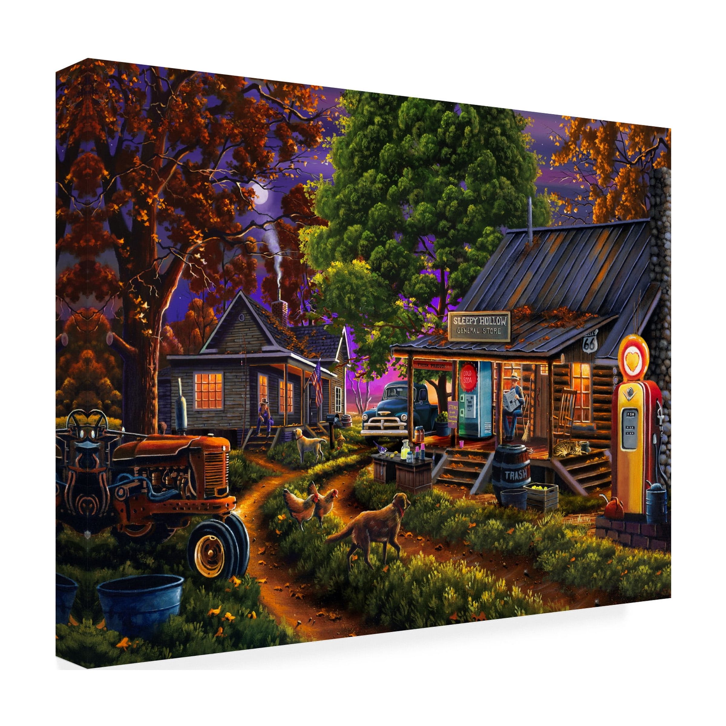 Trademark Fine Art 'Sleepy Hollow General Store' Canvas Art by Geno Peoples