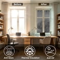 thumbnail image 5 of One Way Window Film, Heat Control Reflective Tint, Sun Blocking Static Cling, Sliding Door Home Privacy, Non Adhesive Glass Cover Film, 5 of 5