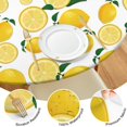 thumbnail image 4 of Yellow Lemon Fruit Slices White Pattern Round Fitted Tablecloth with Elastic Edge,Dining Table Cover Waterproof,Outdoor Round Tablecloth for Camping,Dining,Indoor and Outdoor, 4 of 7