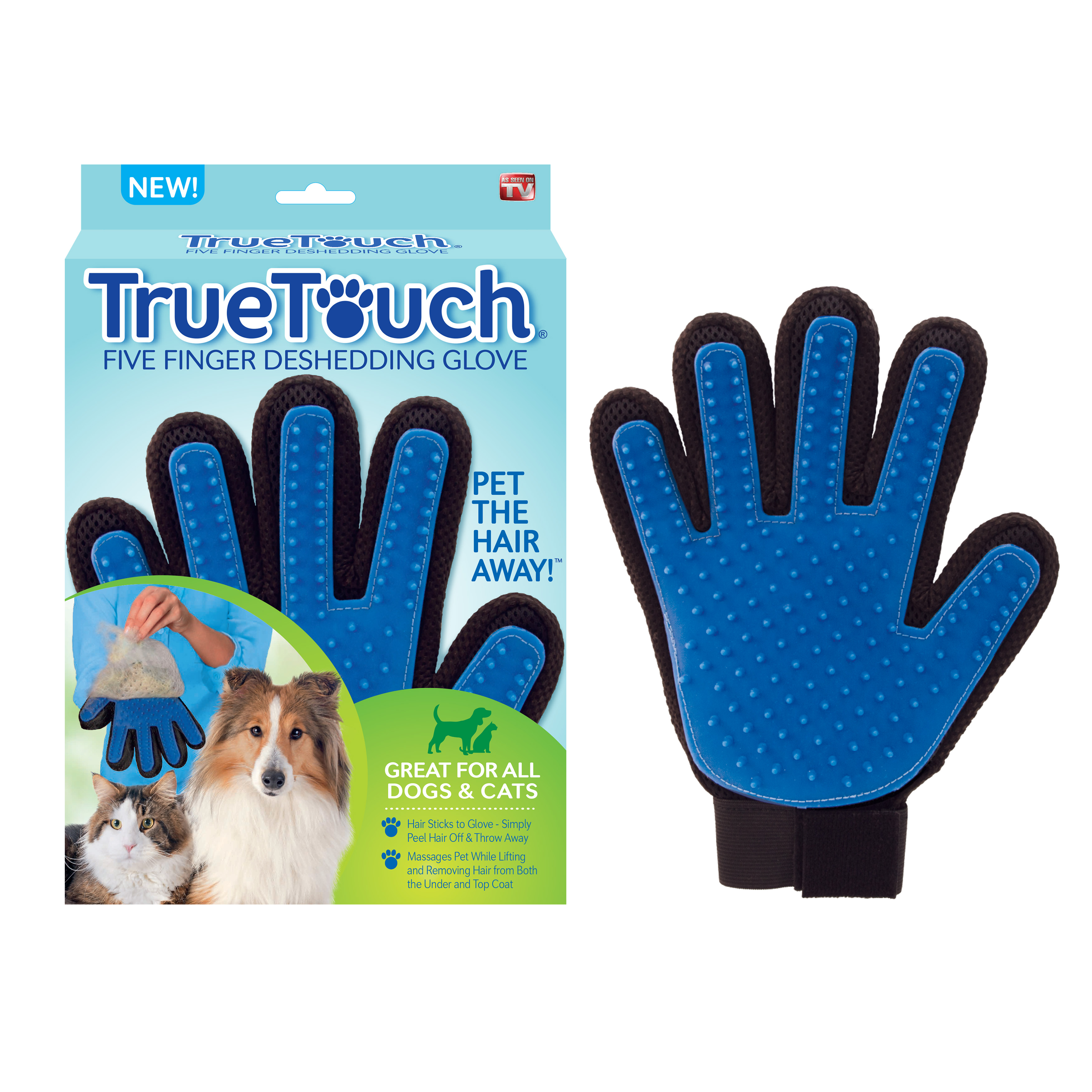 True Touch 5 Finger Deshedding Glove photo 3