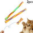 thumbnail image 1 of 2PCS Cat Spring Tube Interactive Flexible Cat Spring Toy Teething Cleaning Toy, 1 of 10